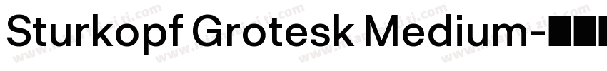 Sturkopf Grotesk Medium字体转换